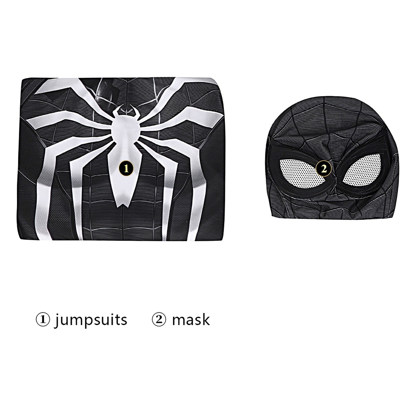 Spider-Man Symbiote Black Suit Cosplay Costume | Marvel Outfit