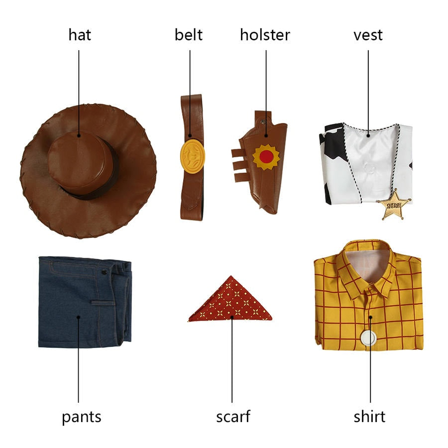 Toy Story Woody Cosplay Costume  | Movie Outfit