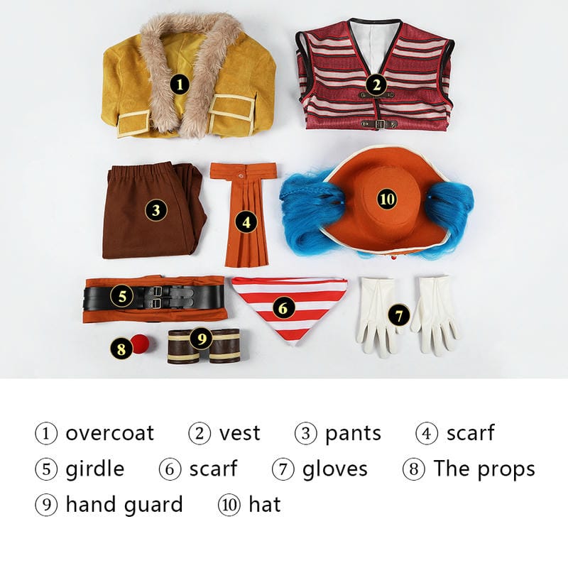 One Piece Buggy Cosplay Costume | Movie Outfit