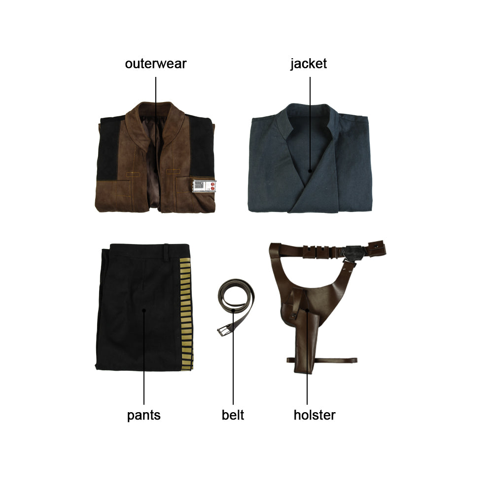 Star Wars Han Solo Cosplay Costume | TV Outfit
