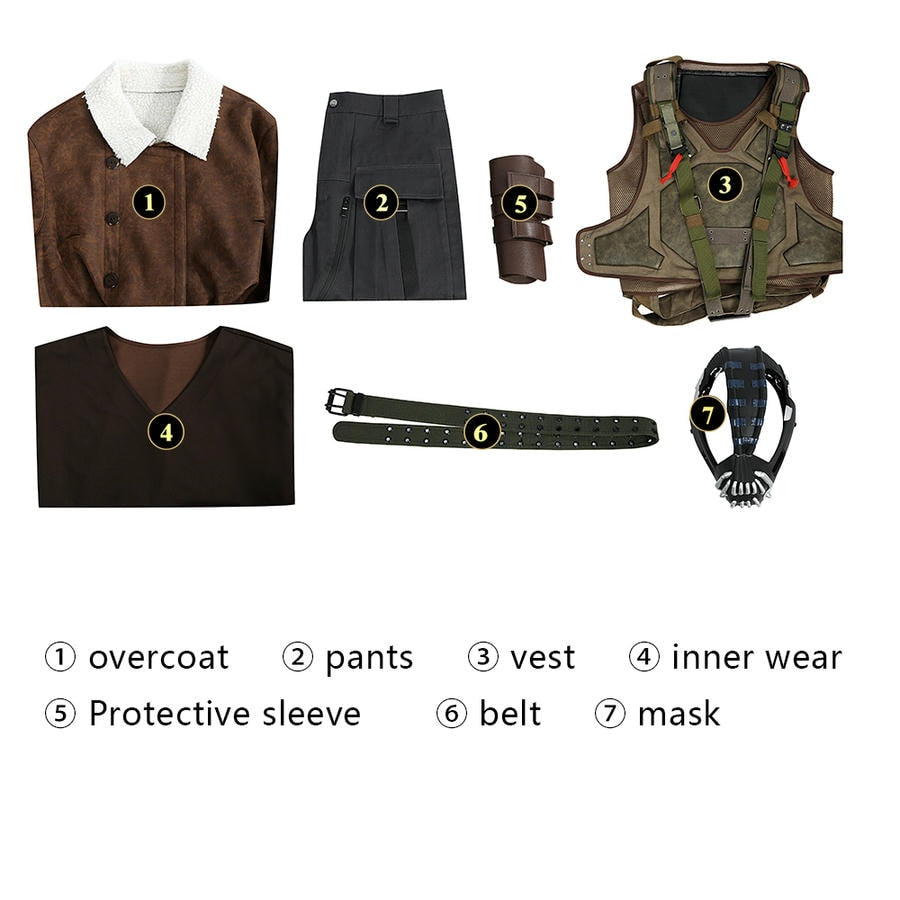 Batman The Dark Knight Rises Bane Cosplay Costume | DC Outfit