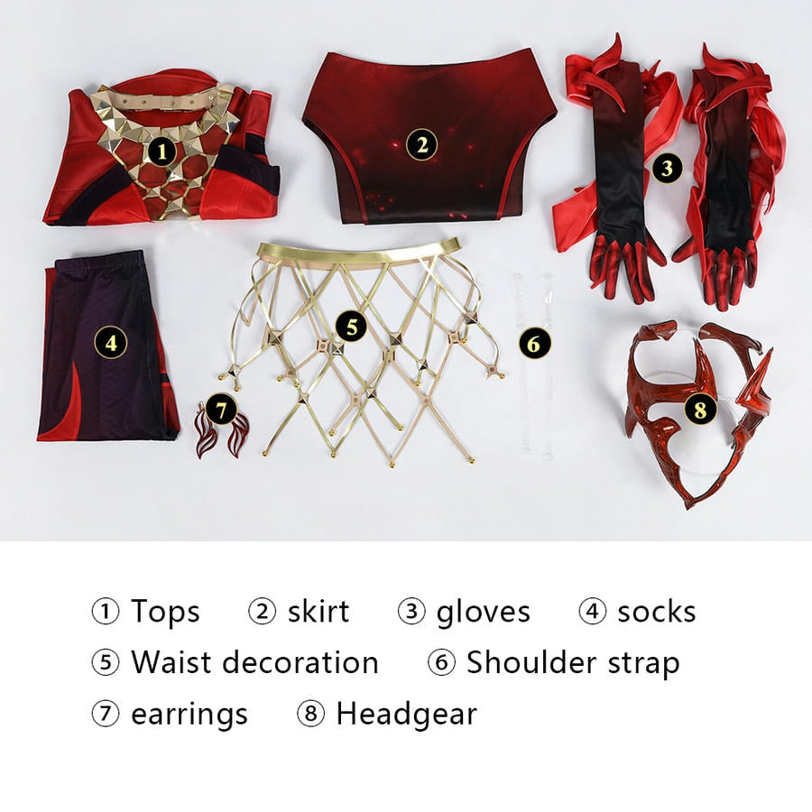 Marvel Rivals Scarlet Witch Emporium Matron Cosplay Costume | Gaming Outfit
