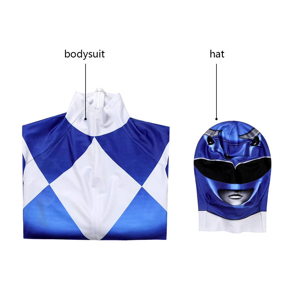 Power Ranger Billy Blue Ranger Complete Cosplay Costume Outfit