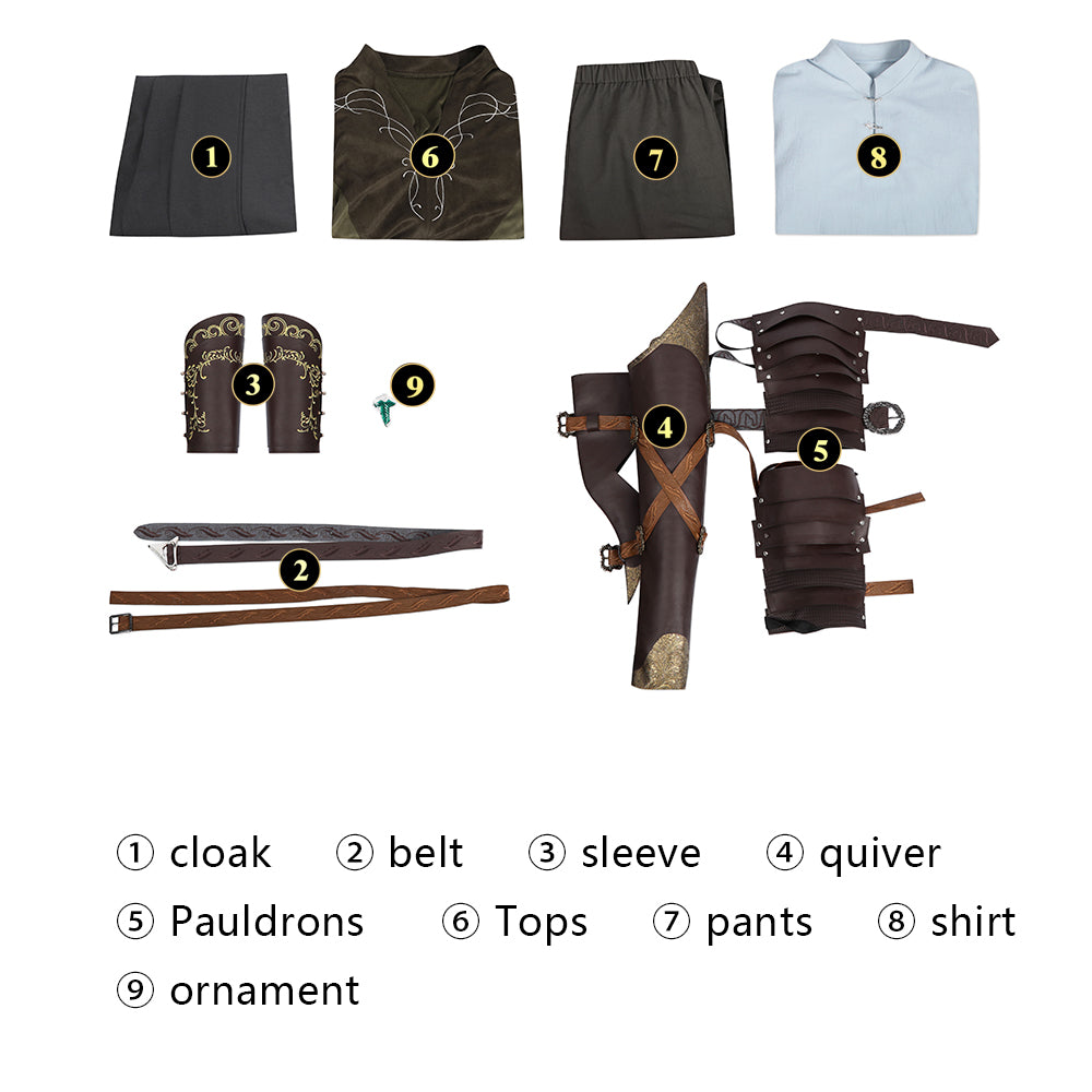 Lord of the Rings Legolas Cosplay Costume | Fantasy Outfit