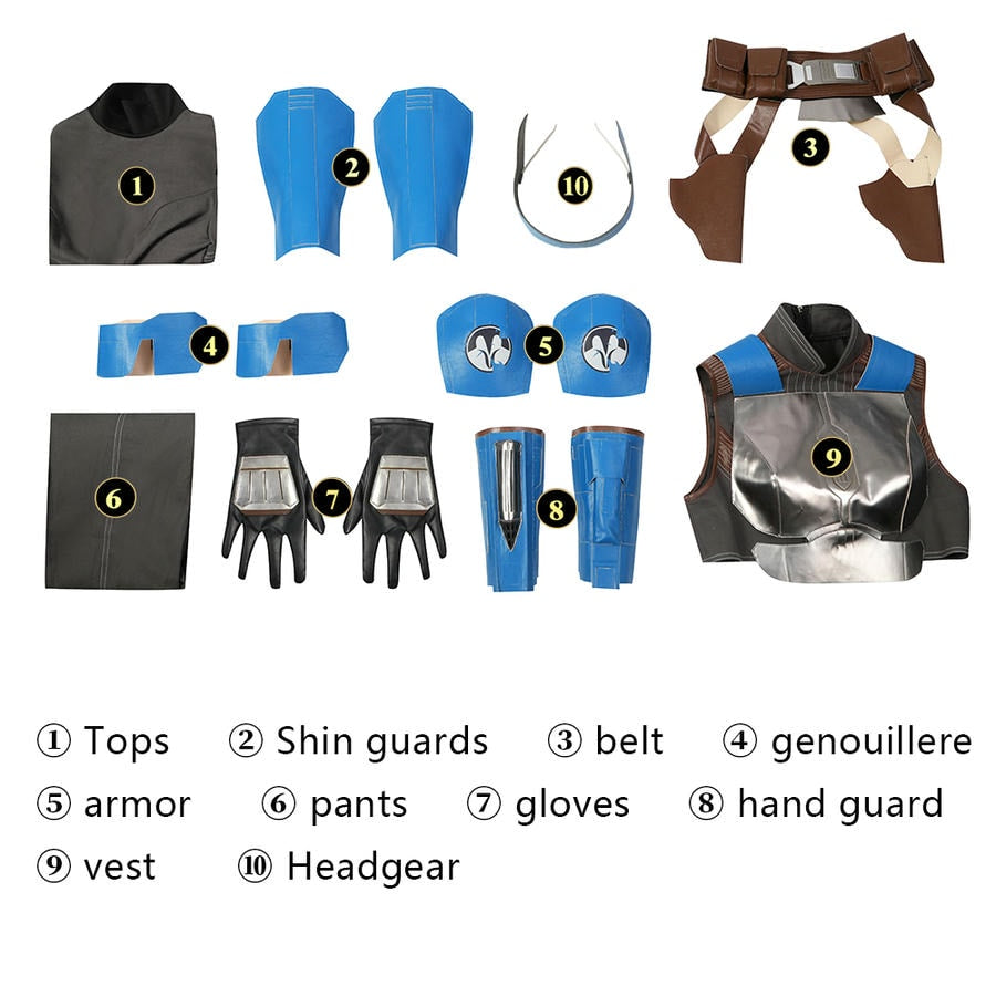 The Mandalorian Season 3 Bo-Katan Kryze Cosplay Costume | TV Outfit