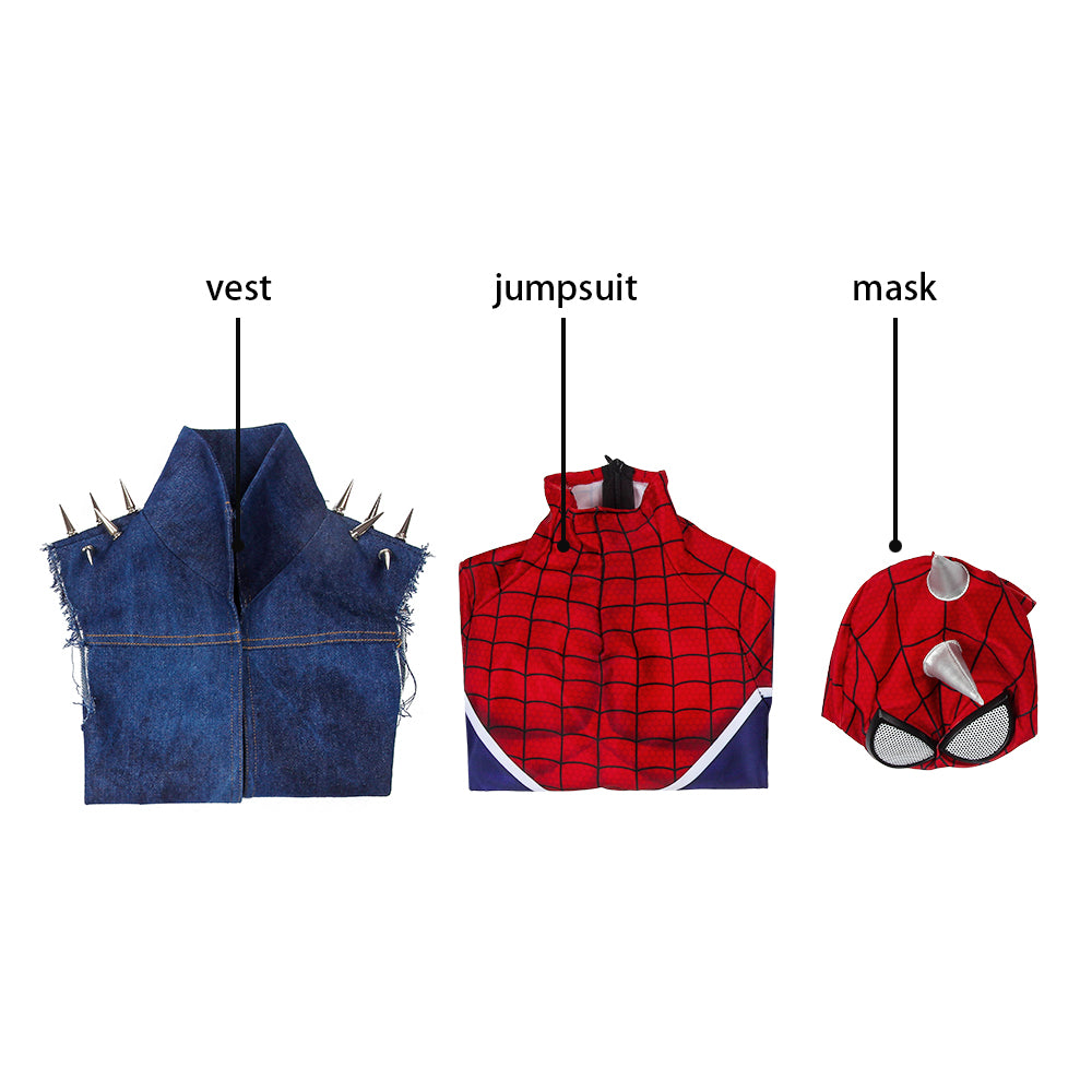 Kids Spider-Man PS4 Punk Suit Cosplay Costume | Marvel Outfit