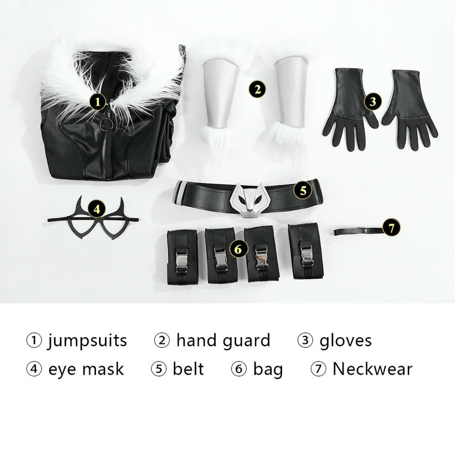 Fortnite Black Cat Cosplay Costume | Gaming Outfit