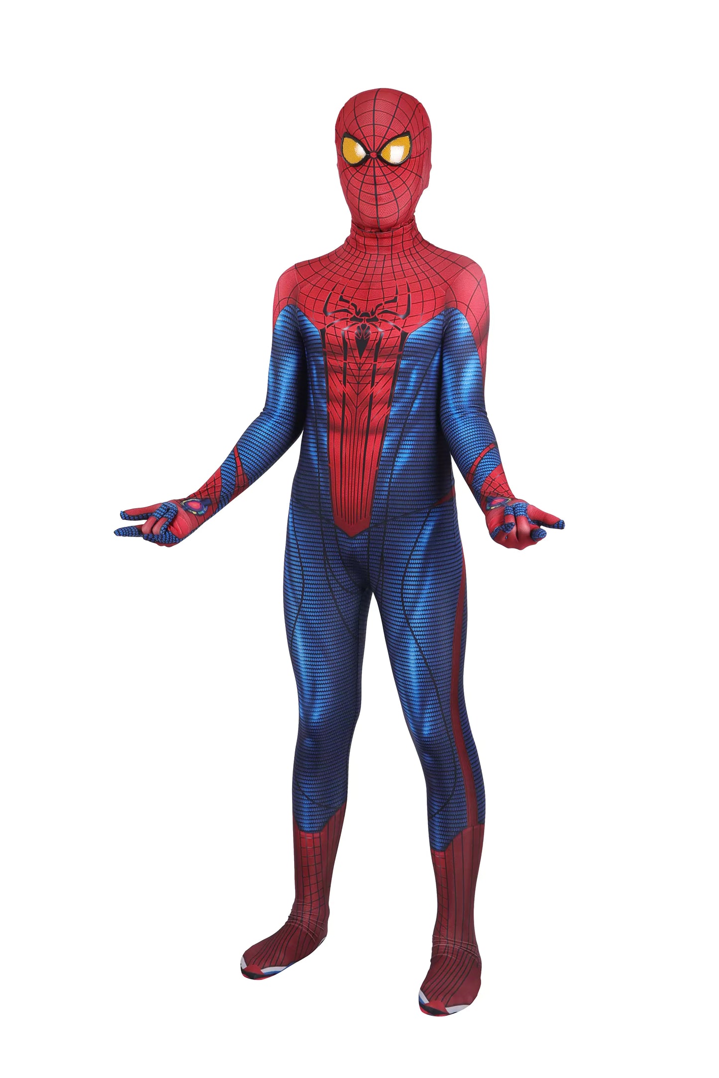 Marvel Children Amazing Spiderman Complete Cosplay Costume Outfit