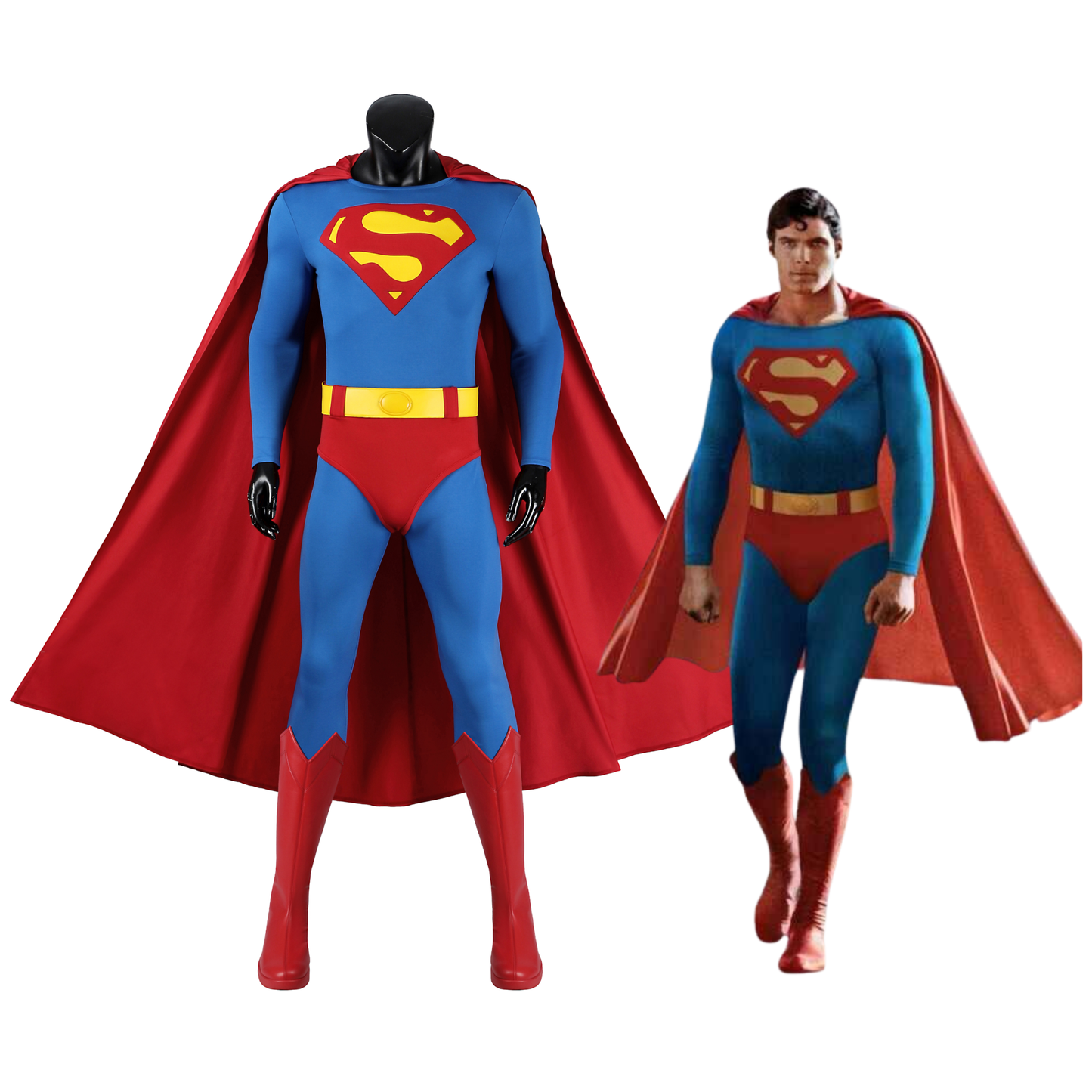Christopher Reeve Superman 1978 Cosplay Costume | Movie Outfit