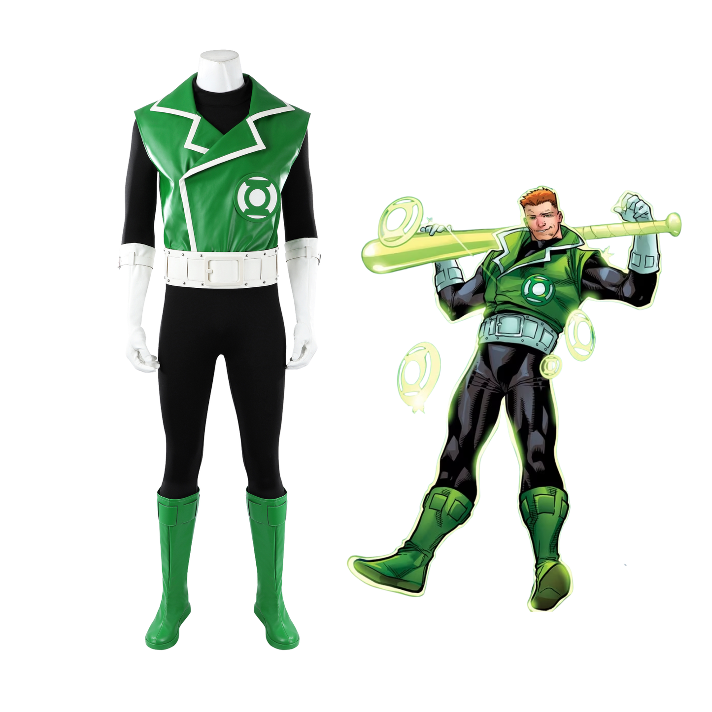 Green Lantern Guy Gardner Cosplay Costume | DC Outfit