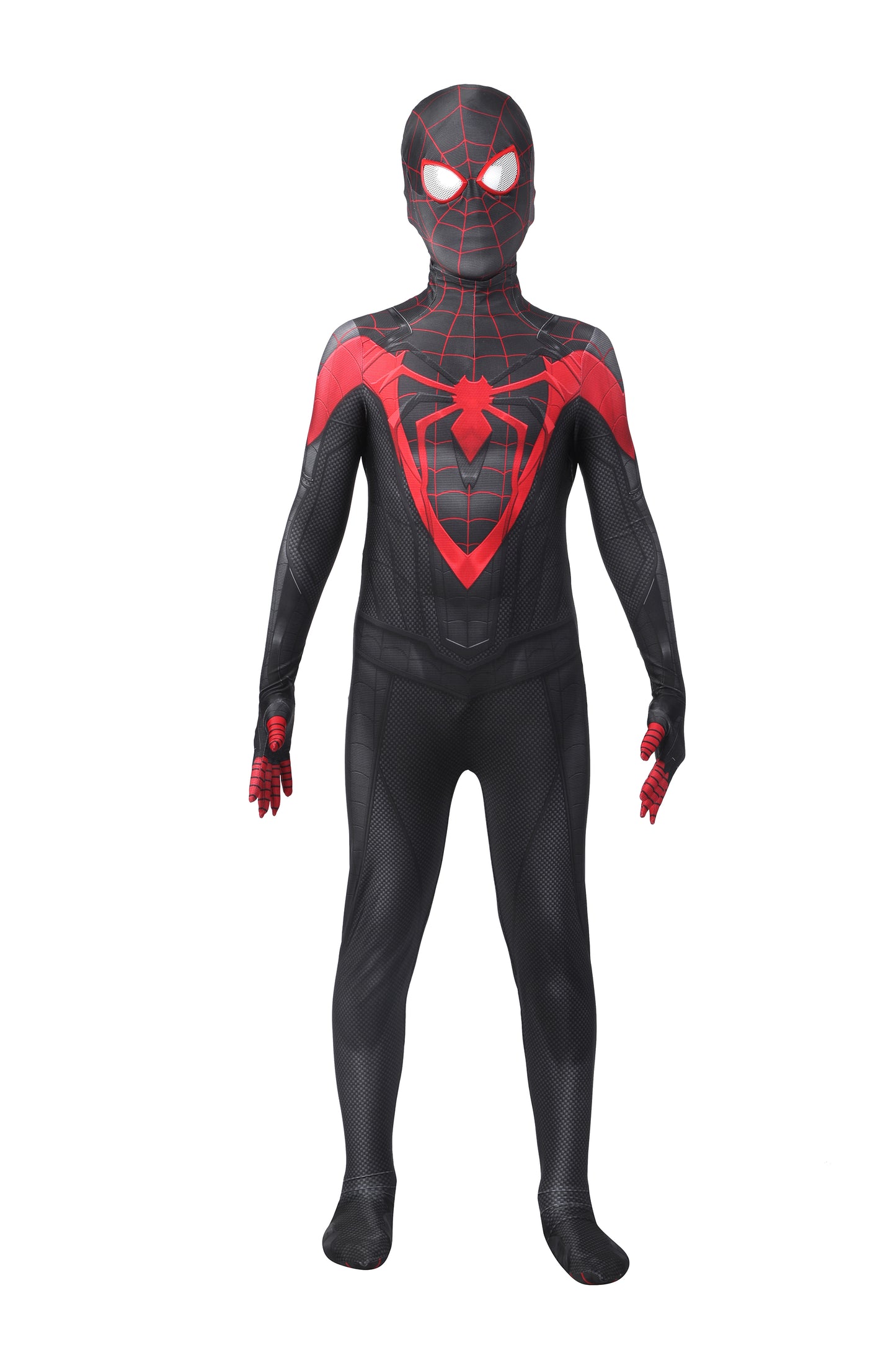 Kids Spider-Man PS5 Miles Morales V2 Cosplay Costume | Marvel Outfit