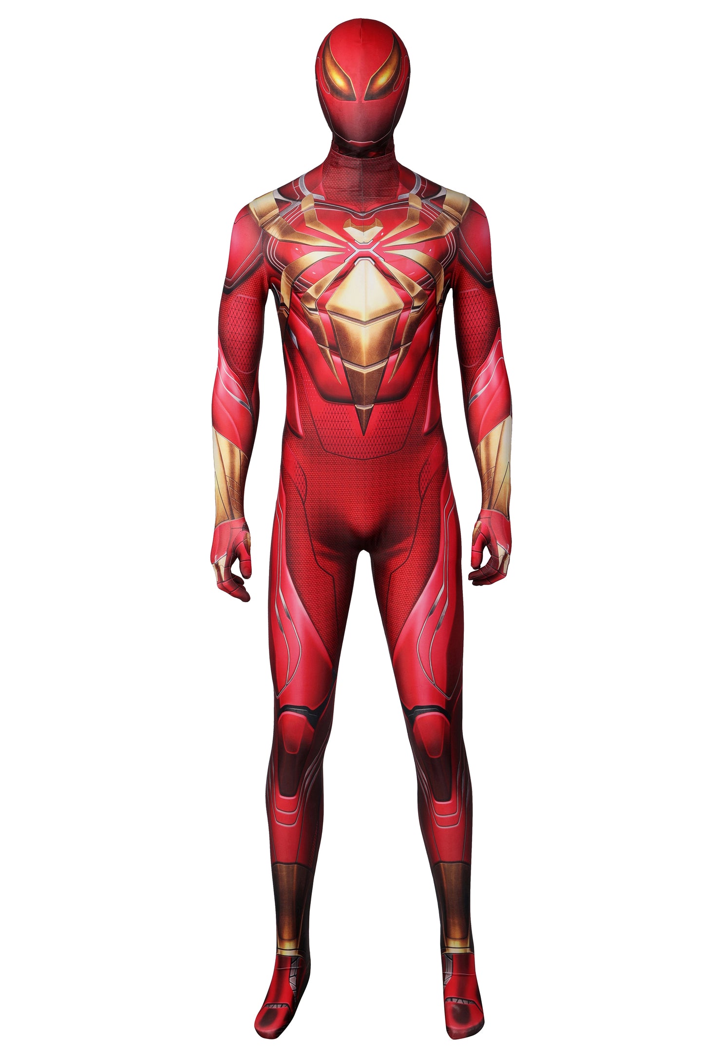 Spider-Man PS5 Iron Spider Suit Cosplay Costume | Marvel Outfit