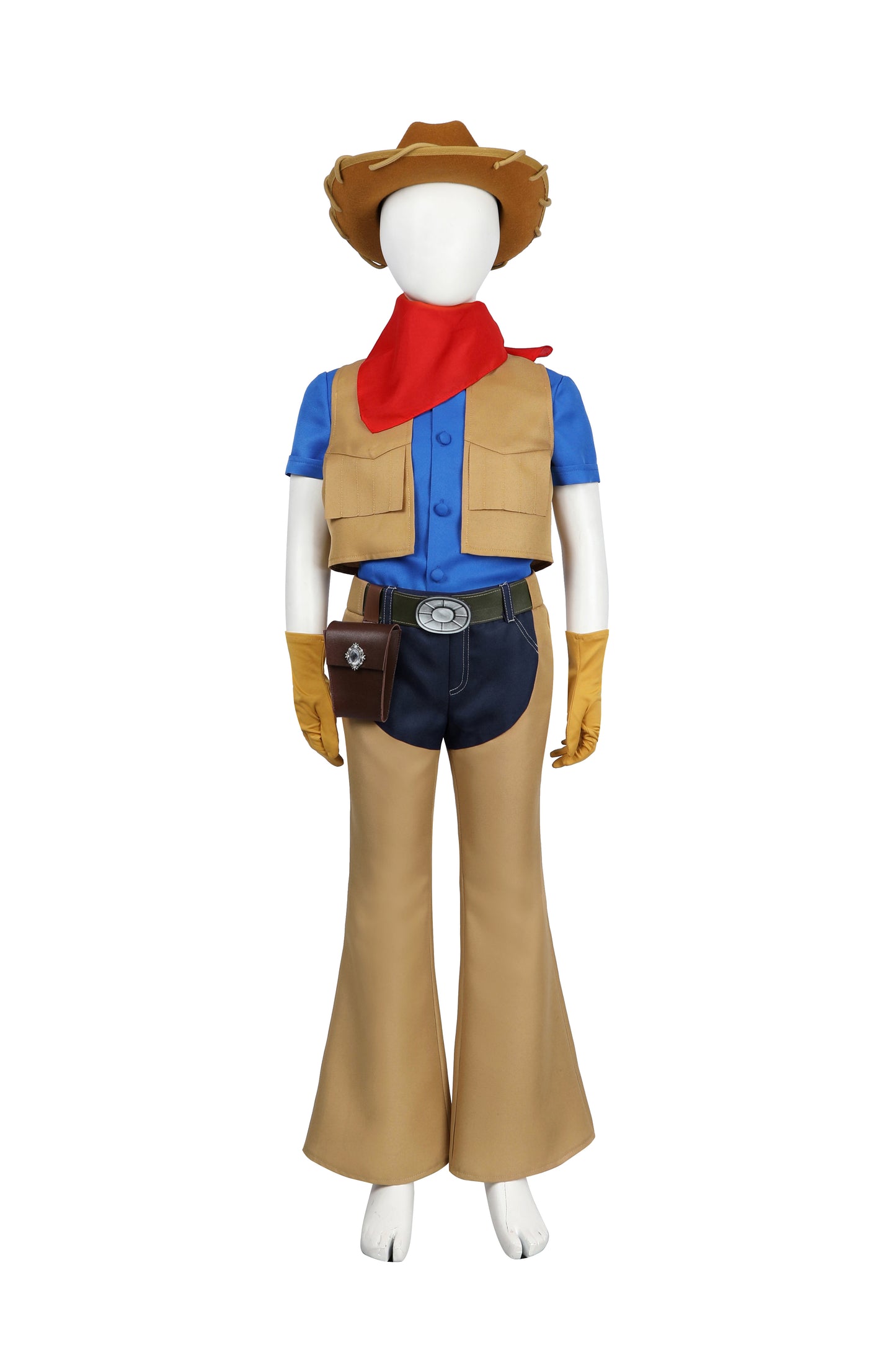 Princess Peach Showtime! Kids Cowgirl Complete Cosplay Costume Outfit