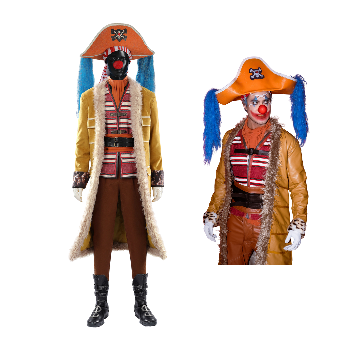 One Piece Buggy Cosplay Costume | Movie Outfit