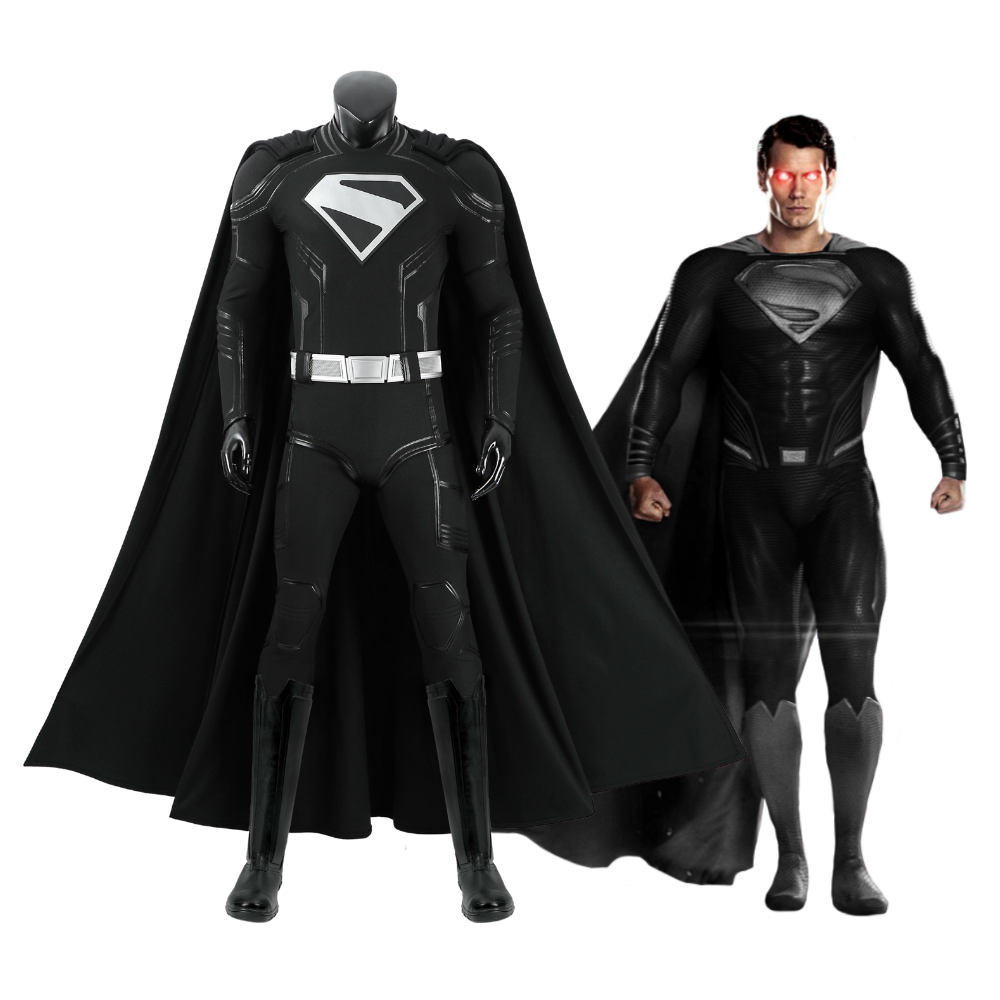 Superman Legacy Black Suit Cosplay Costume | DC Outfit