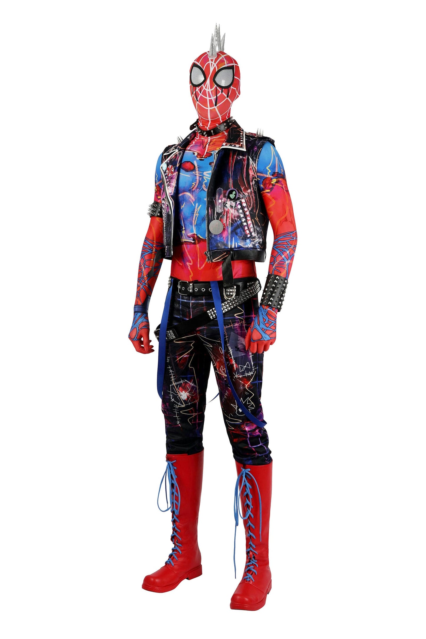 Chaussures de cosplay personnalisées Spider-Punk de Marvel Comics | Chaussures de super-héros