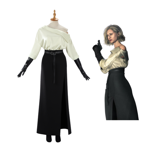 Resident Evil 9 Requiem Grace Black Dress Cosplay Costume | Game Outfit