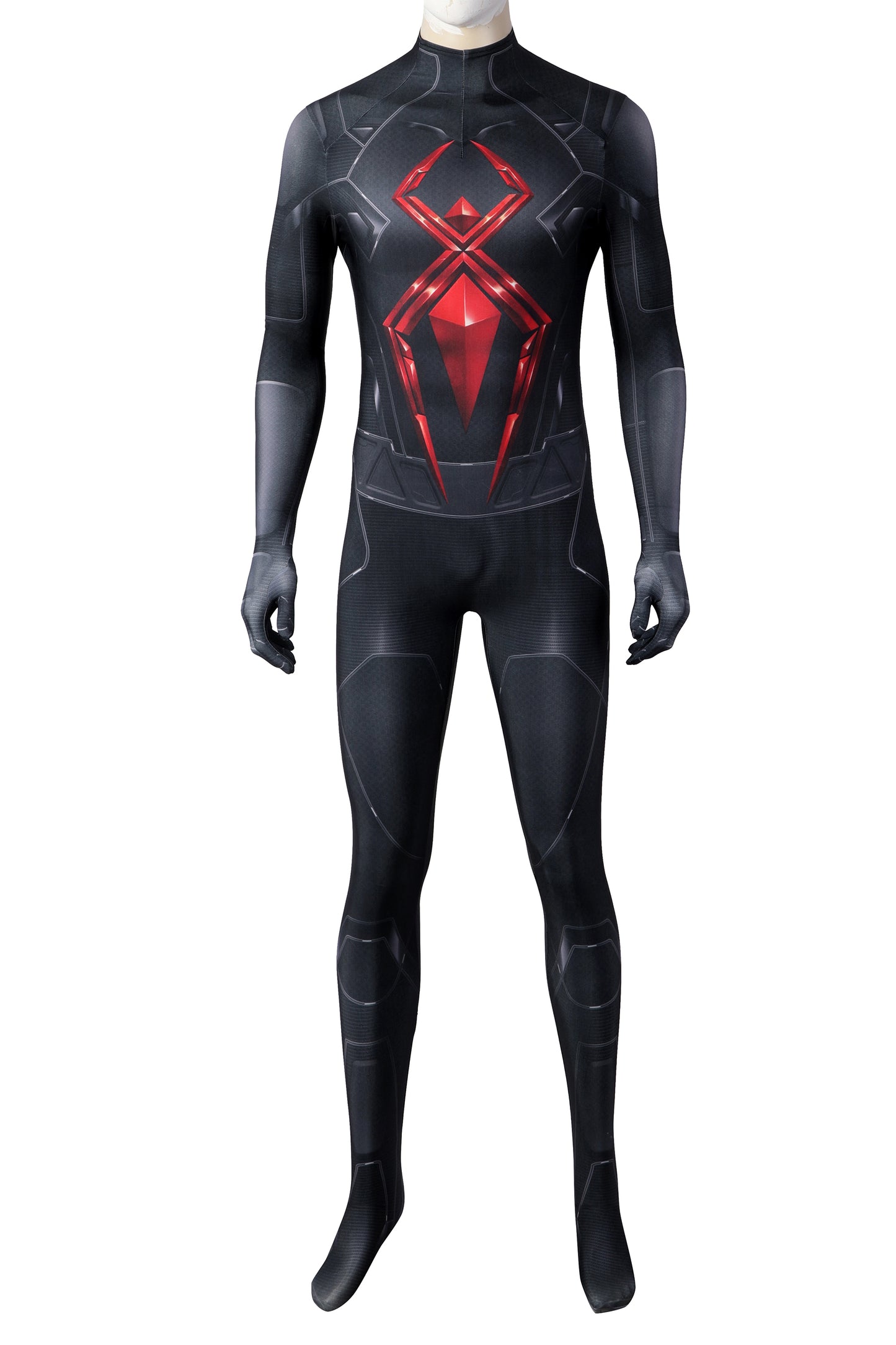 Marvel Spiderman Dark Suit Complete Cosplay Costume Outfit