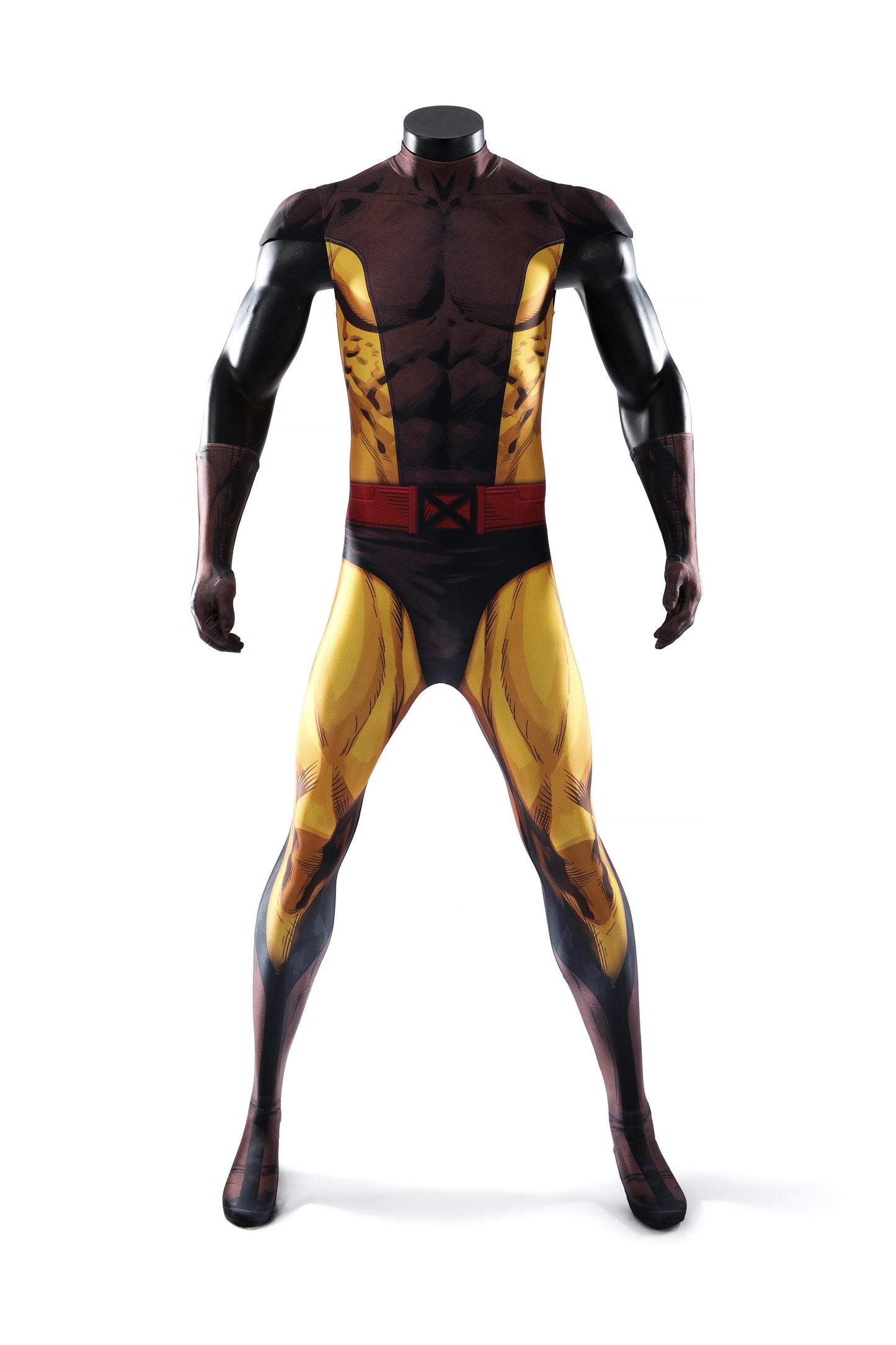 Costume de cosplay Wolverine marron des X-Men | Tenue d'anime 