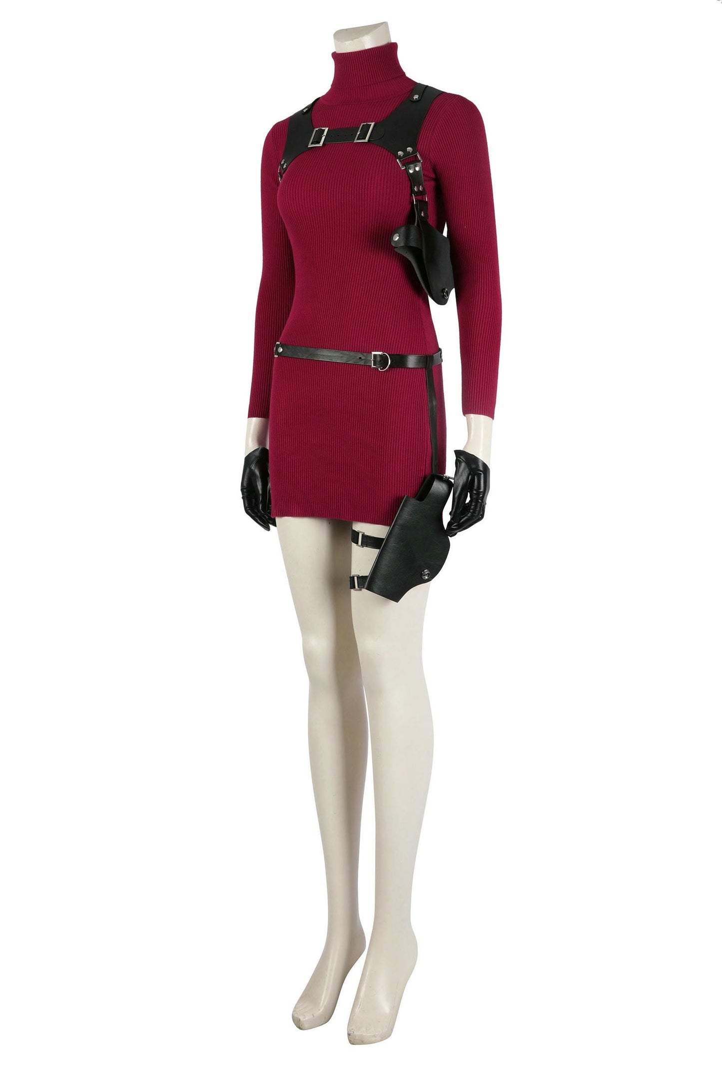 Resident Evil 4 Remake Ada Wong Cosplay Costume | Gaming Outfit