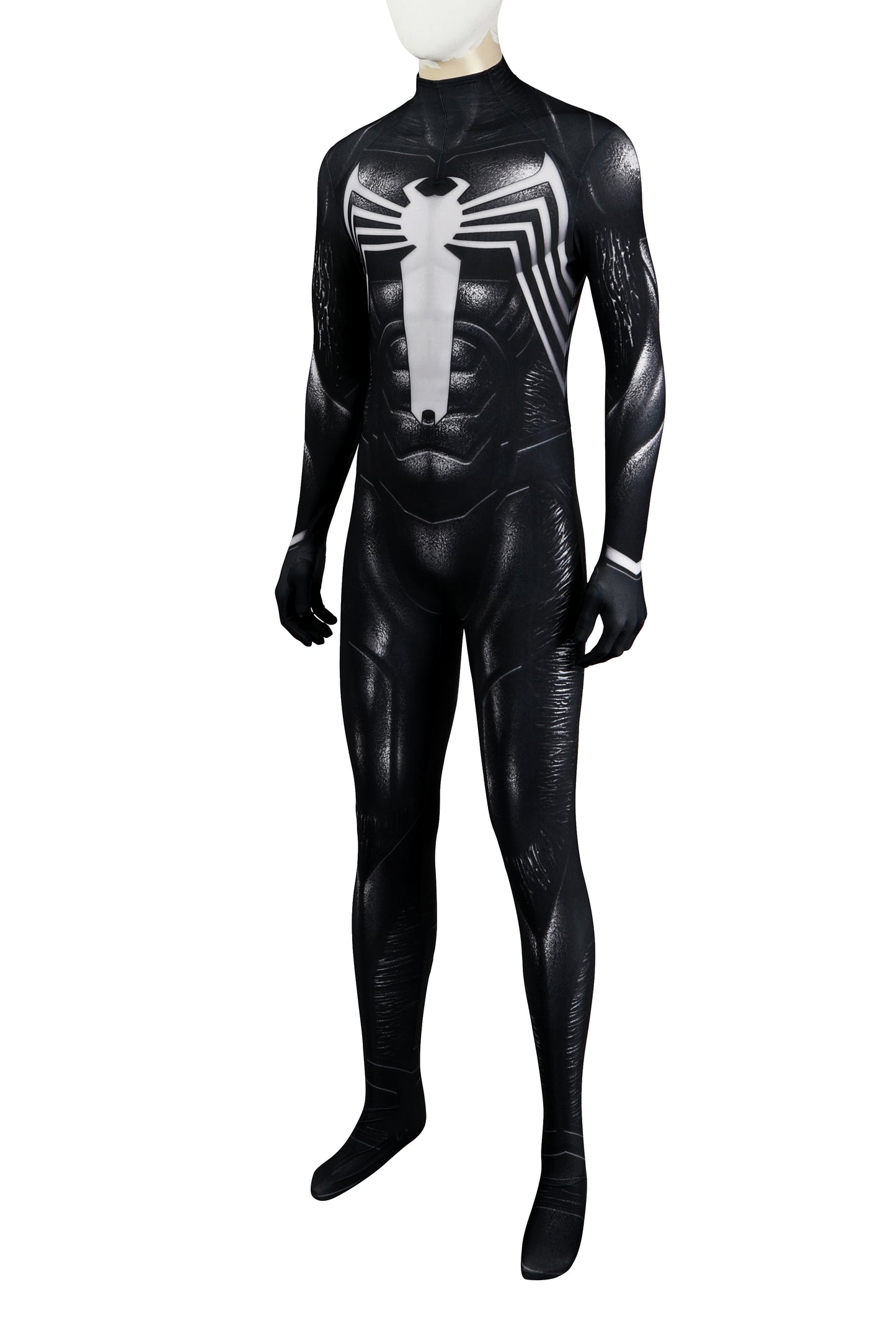 Marvel Spiderman 2 Black Suit Complete Cosplay Costume Outfit