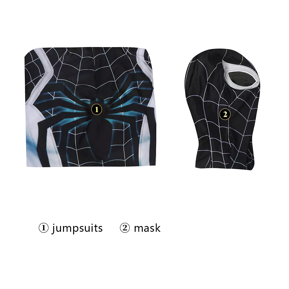 Spider-Man PS5 Negative Suit Cosplay Costume | Marvel Outfit