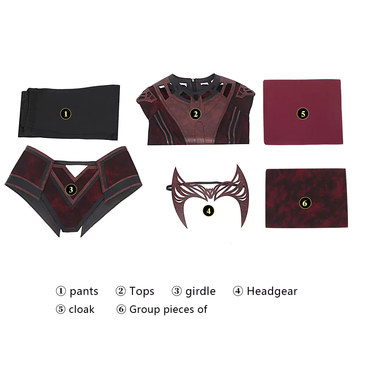 Marvel Dr Strange Wanda Maximoff Complete Custom Cosplay Costume Outfit