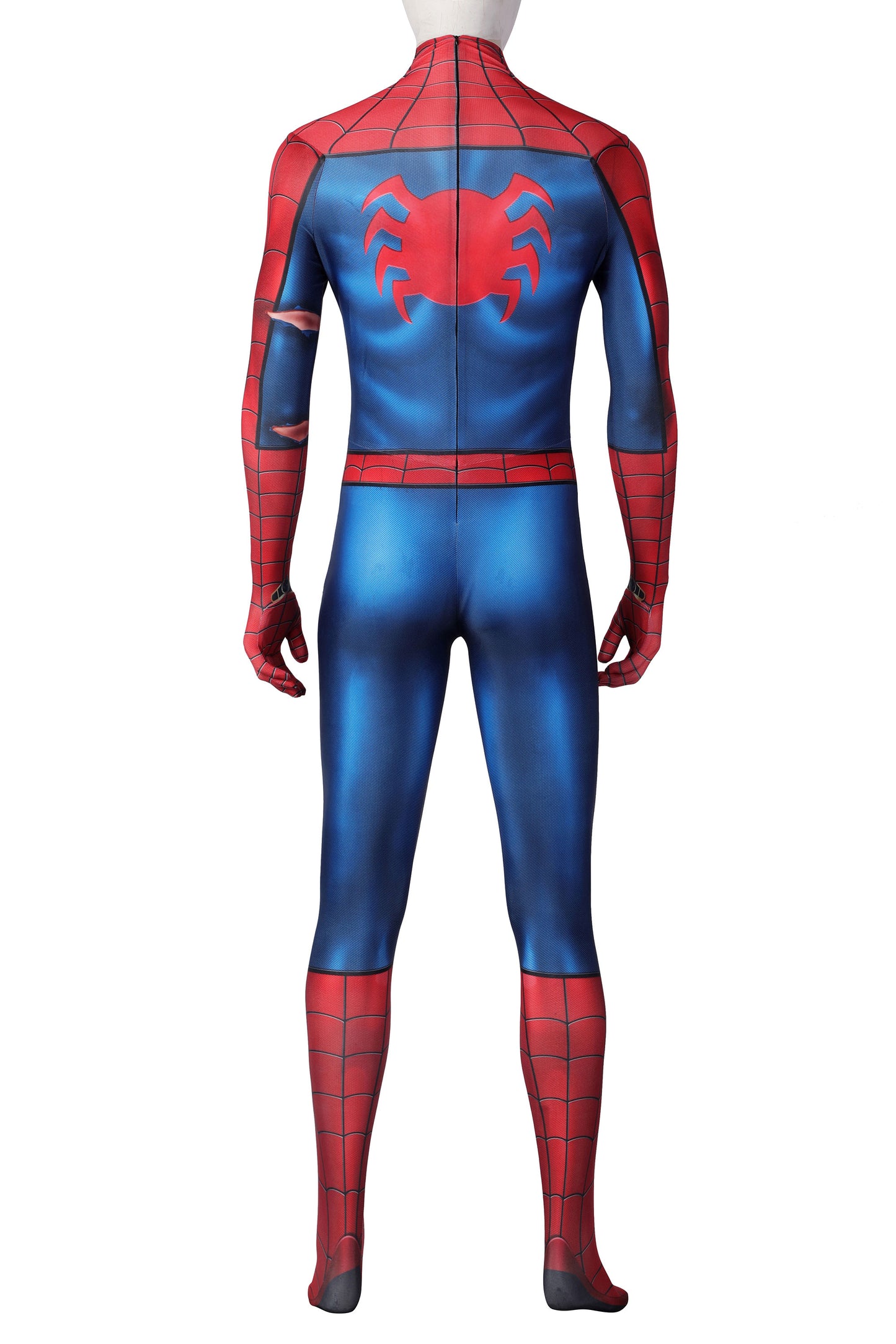 Spider-Man PS5 Classic Suit Damaged Cosplay Costume | Marvel Outfit