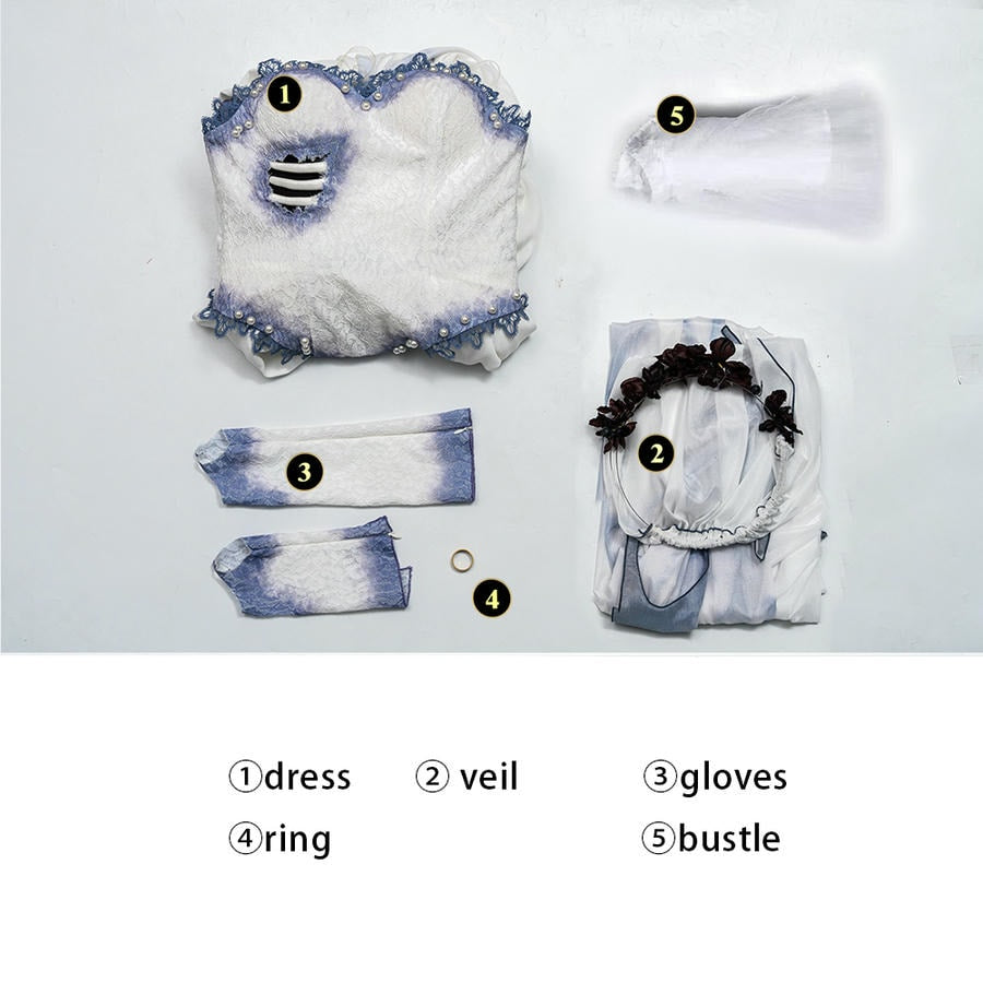 Tim Burton’s Corpse Bride Cosplay Costume  | Movie Outfit