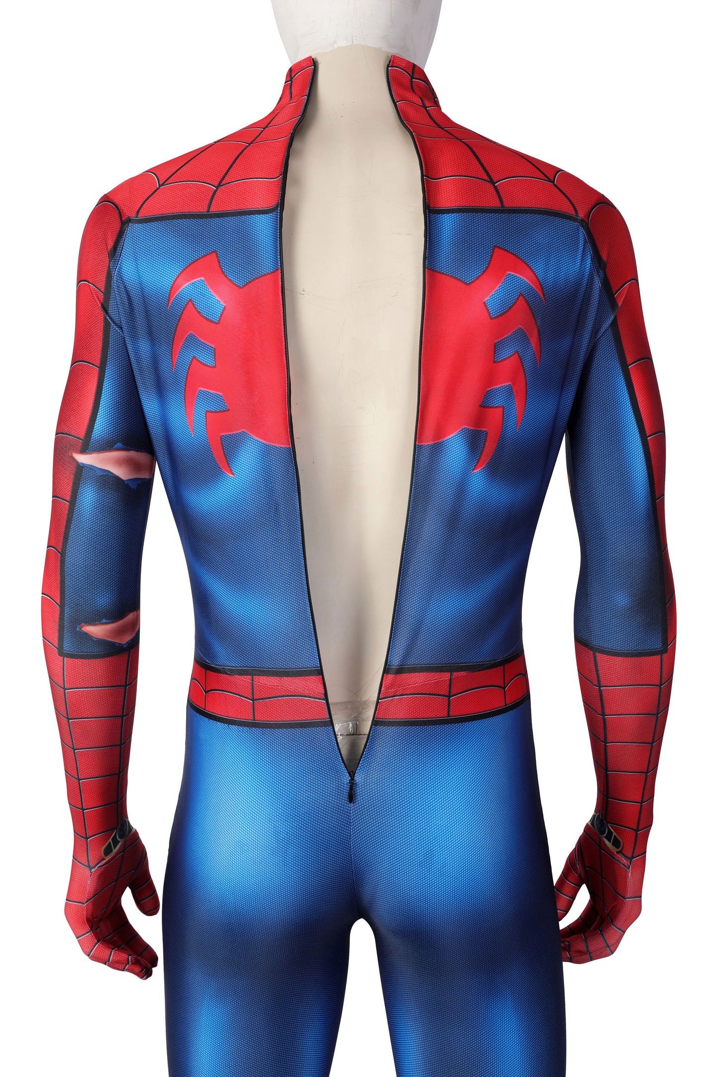 Spider-Man PS5 Classic Suit Damaged Cosplay Costume | Marvel Outfit