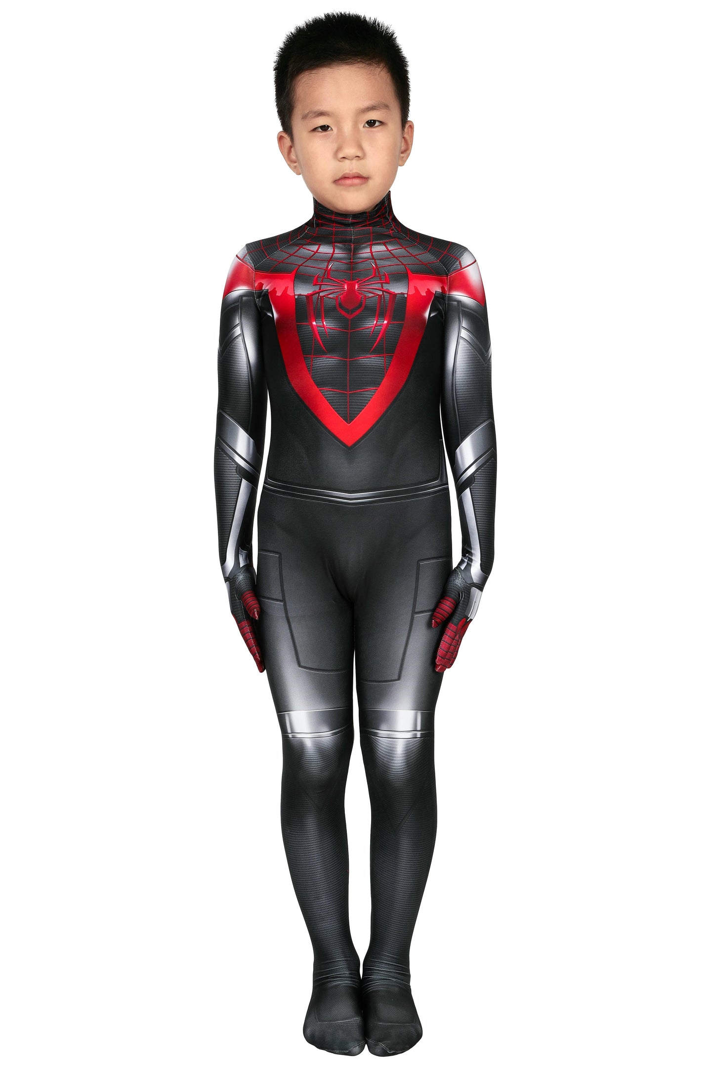 Kids Spider-Man PS5 Miles Morales Cosplay Costume | Marvel Outfit