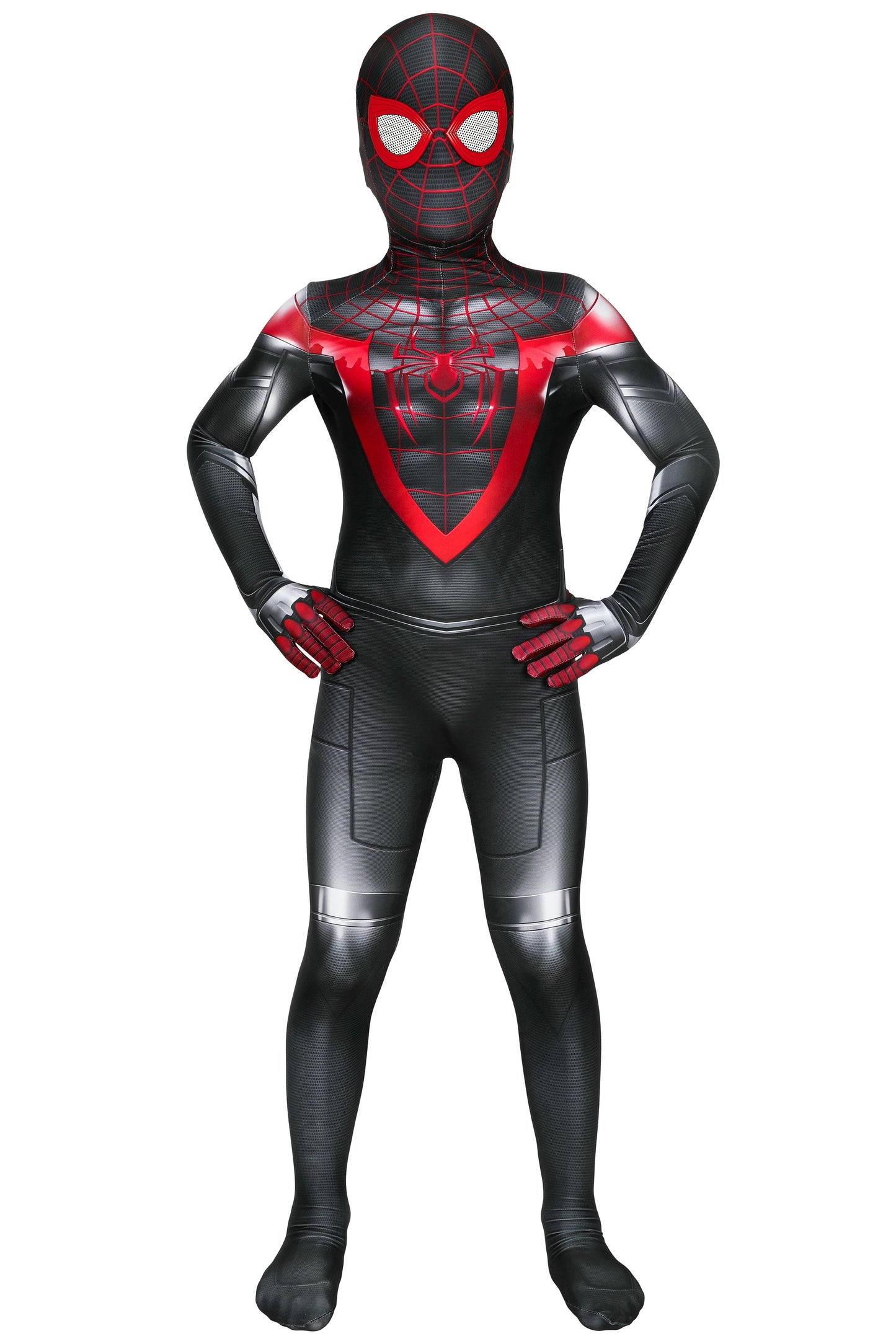 Kids Spider-Man PS5 Miles Morales Cosplay Costume | Marvel Outfit