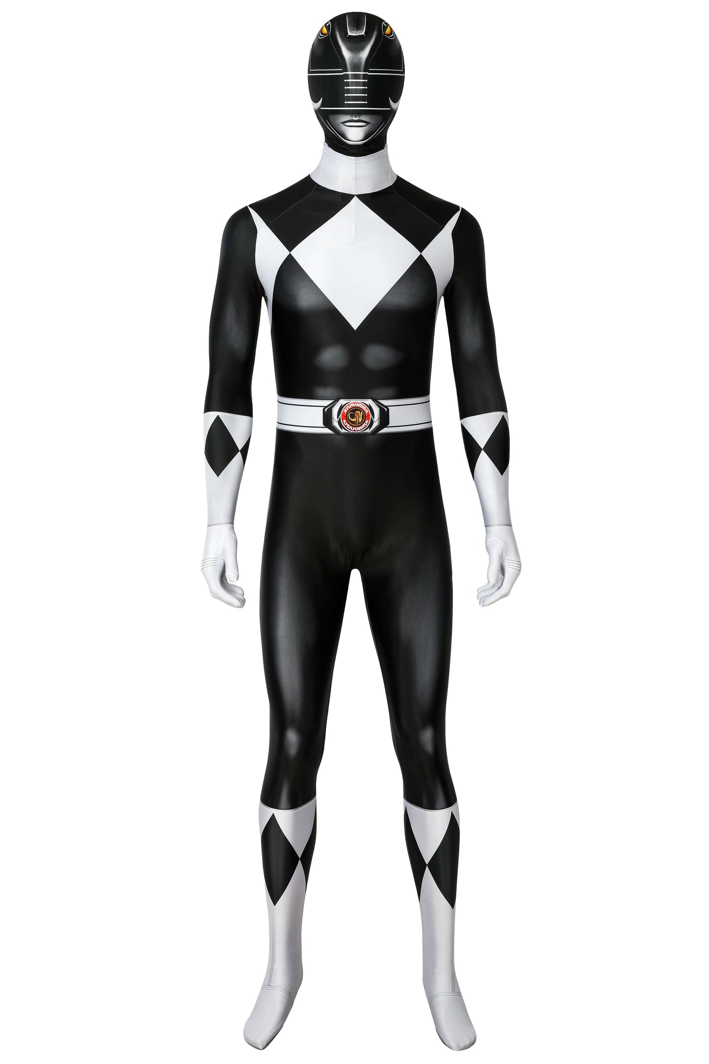 Power Ranger Zack Black Ranger Complete Cosplay Costume Outfit