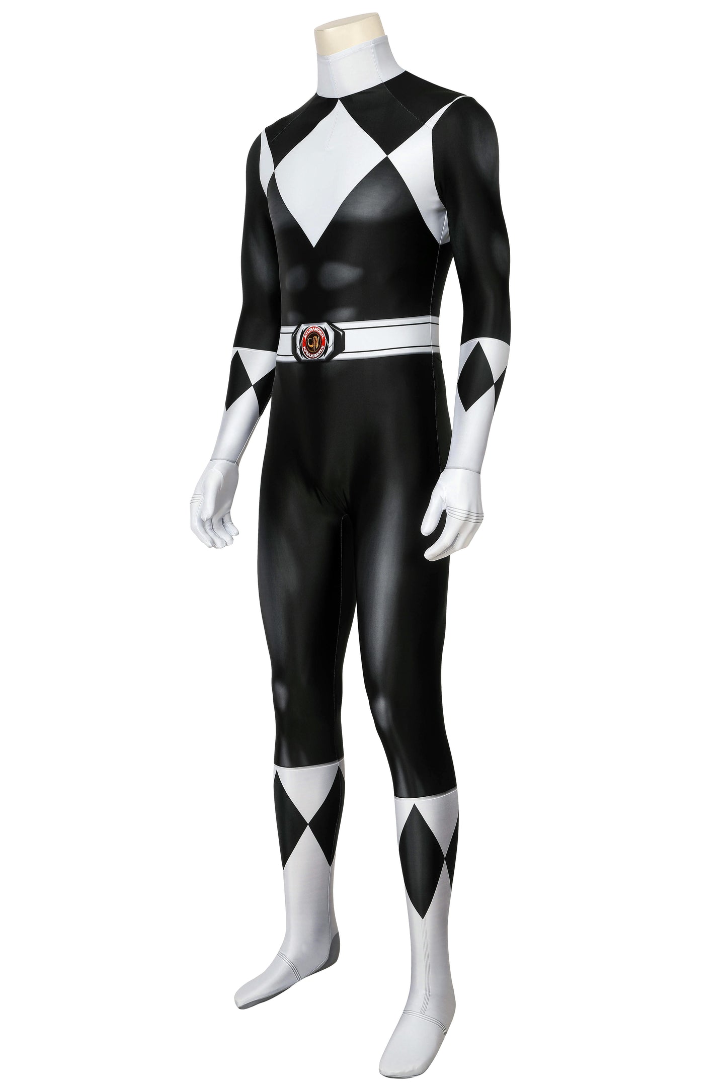 Power Ranger Zack Black Ranger Complete Cosplay Costume Outfit