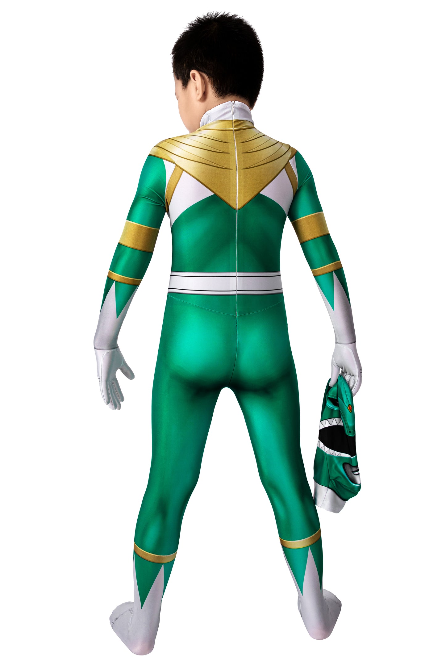 Power Ranger Kids Tommy Green Ranger Complete Cosplay Costume Outfit