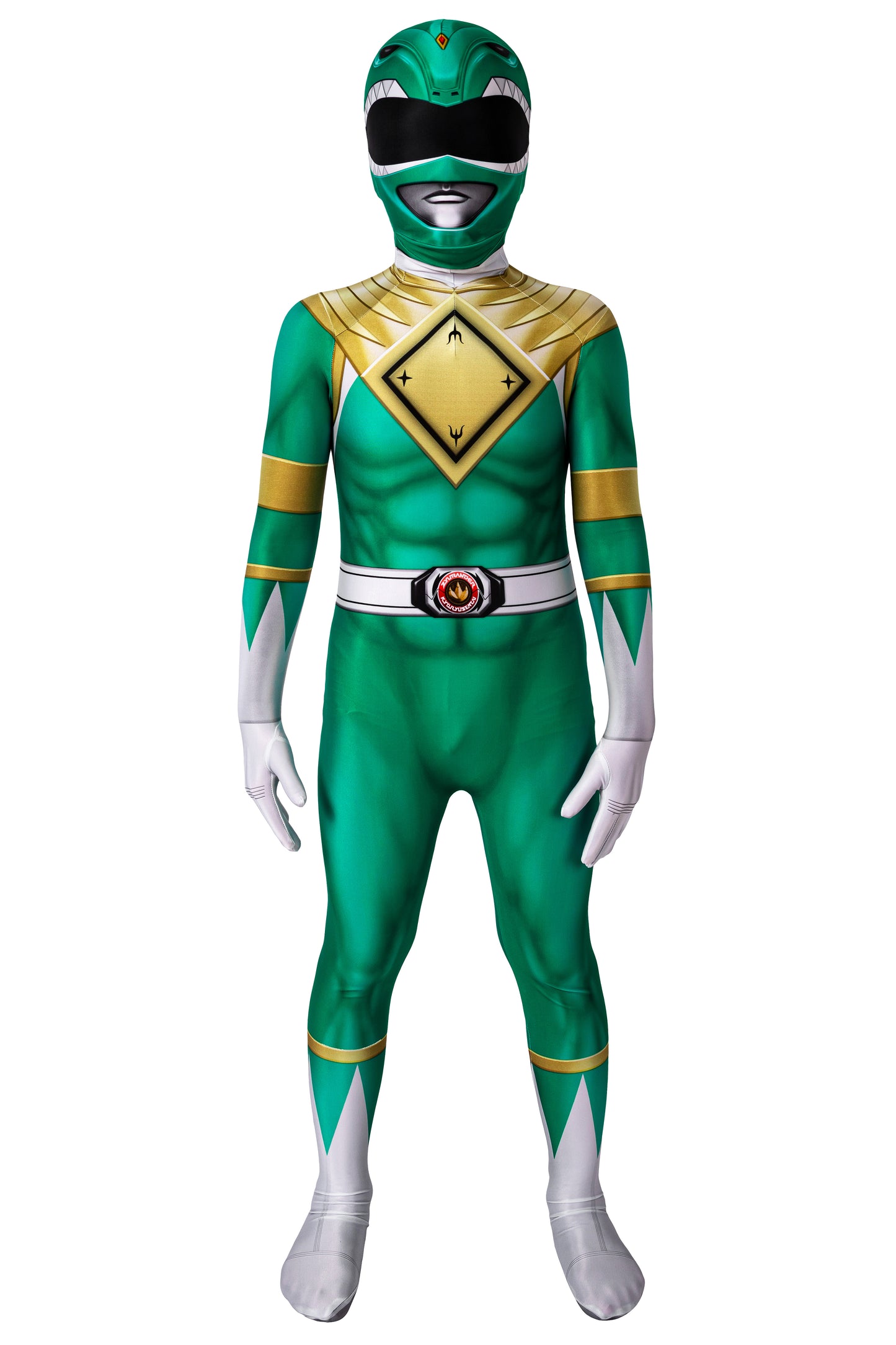 Power Ranger Kids Tommy Green Ranger Complete Cosplay Costume Outfit