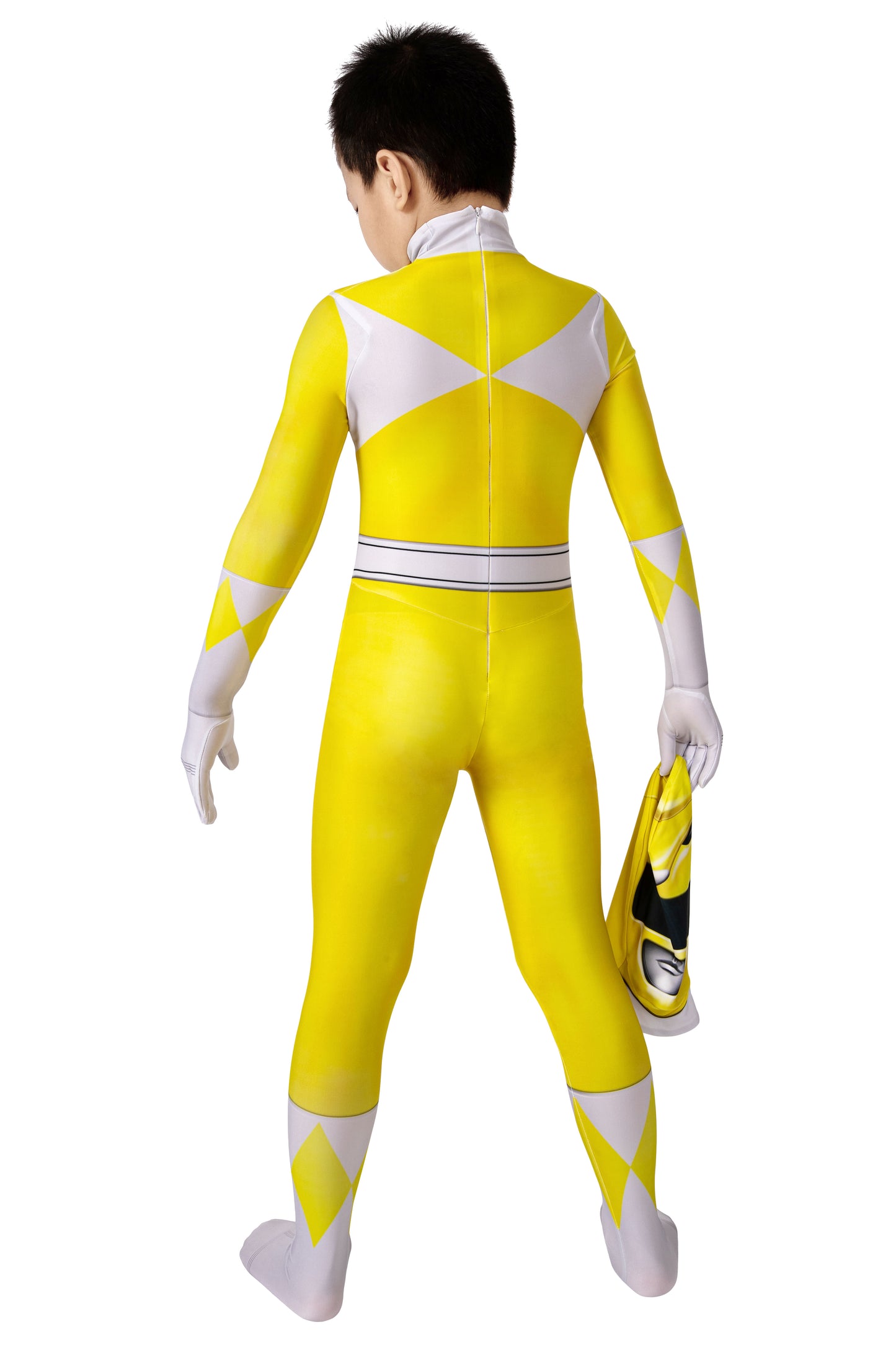 Power Ranger Kids Trini Kwan Yellow Ranger Complete Cosplay Costume Outfit