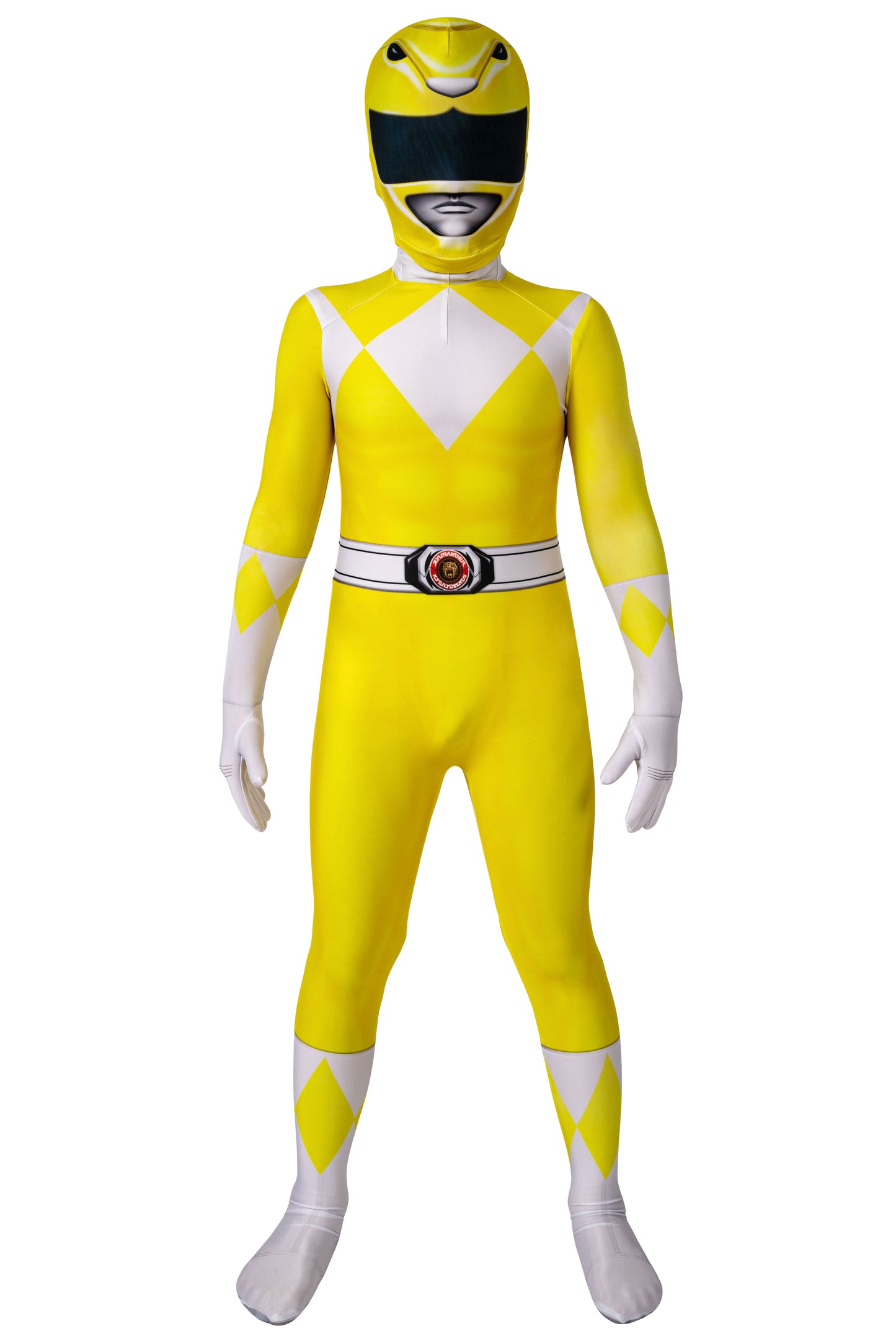 Power Ranger Kids Trini Kwan Yellow Ranger Complete Cosplay Costume Outfit