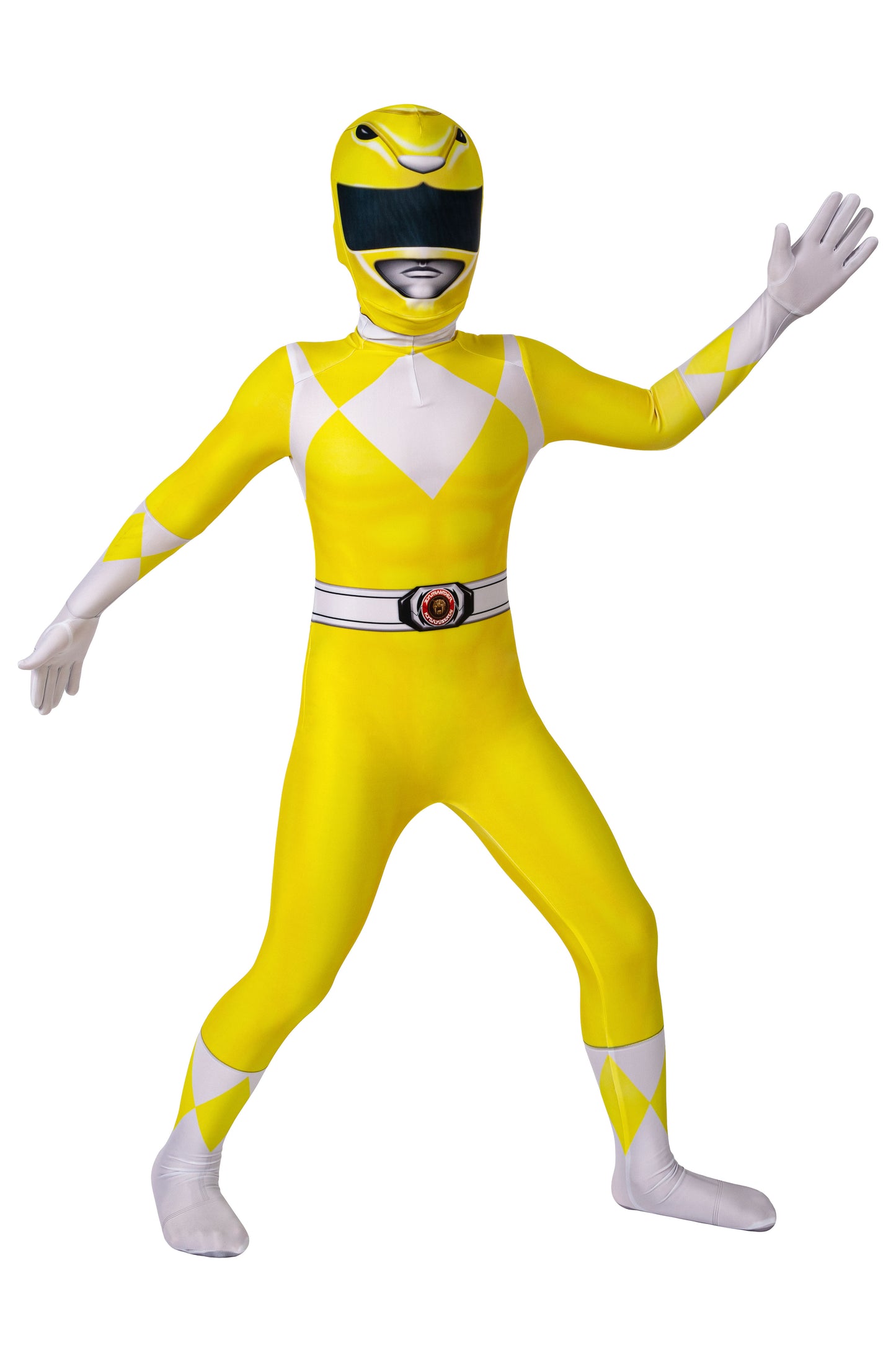 Power Ranger Kids Trini Kwan Yellow Ranger Complete Cosplay Costume Outfit