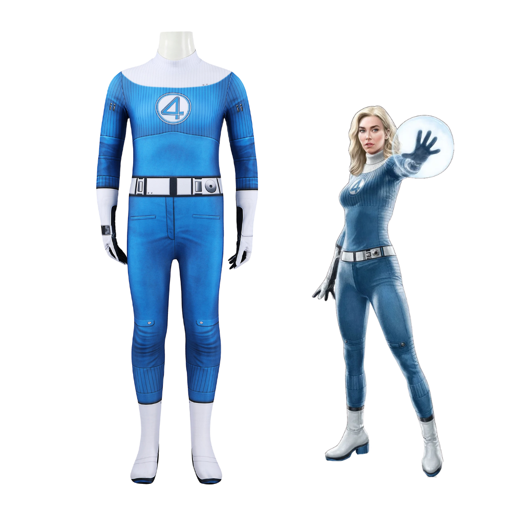 Costume de cosplay de la Femme Invisible des Quatre Fantastiques pour enfants | Tenue du film 