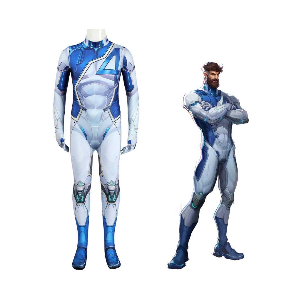 Costume de cosplay Mister Fantastic de Marvel Rivals pour enfants | Tenue de jeu 