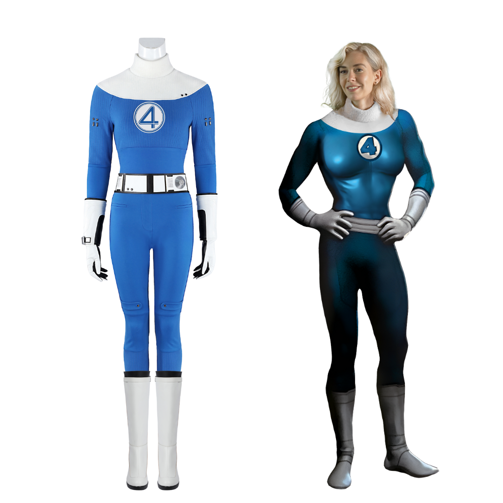 Fantastic Four Invisible Woman Custom Cosplay Costume | Marvel Outfit