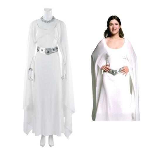 Star Wars Episode IV Princess Leia Ceremony Dress Cosplay Costume | Movie Outfit