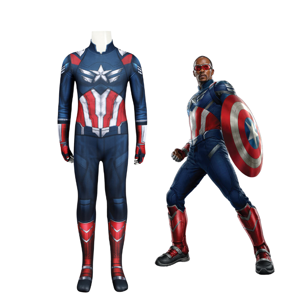Costume de cosplay Captain America pour enfants (Le Meilleur des mondes) | Tenue de film 