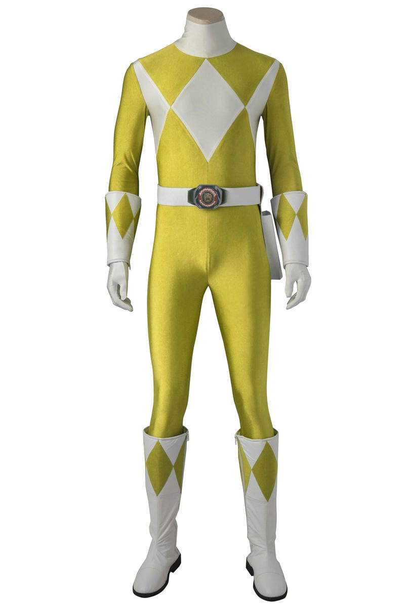 Power Rangers Yellow Male Ranger Custom Cosplay Shoes | Superhero Footwear