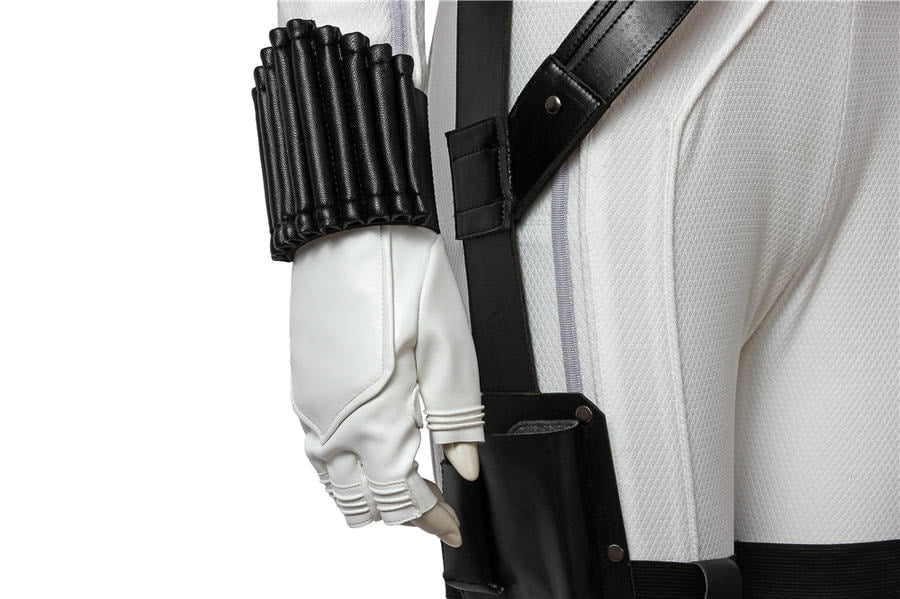 Black Widow Natasha Romanoff White Suit Cosplay Costume | Marvel Outfit