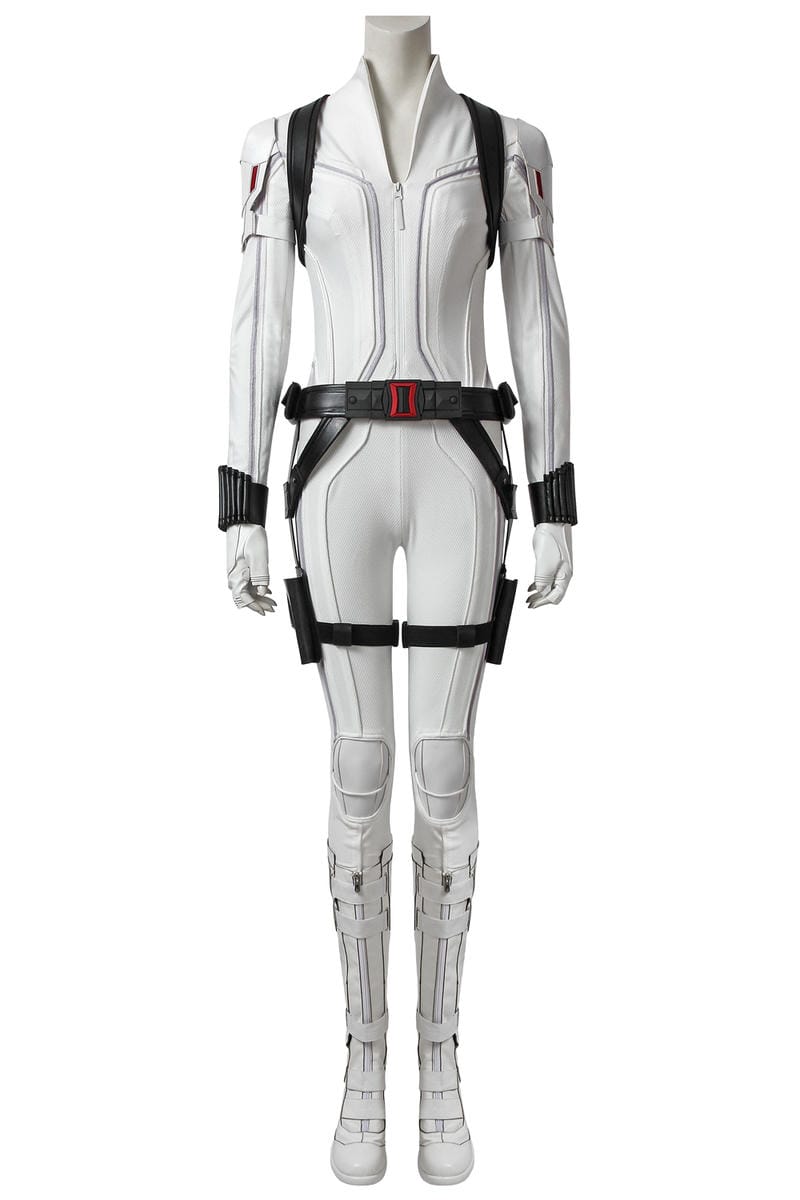 Black Widow Natasha Romanoff White Suit Custom Cosplay Shoes | Superhero Footwear