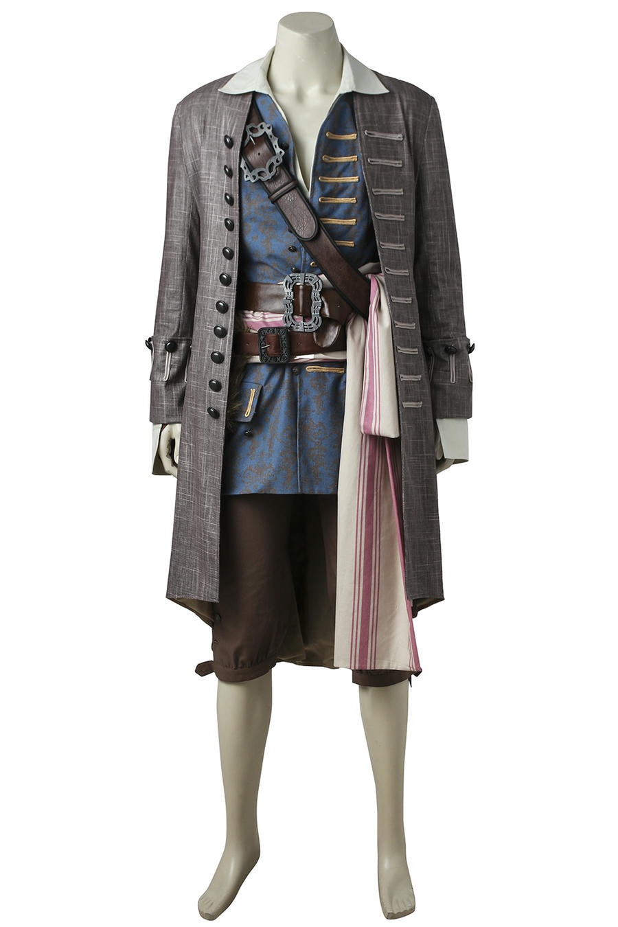 Pirates of the Caribbean 5 Jack Sparrow Cosplay Costume | Pirate Outfit