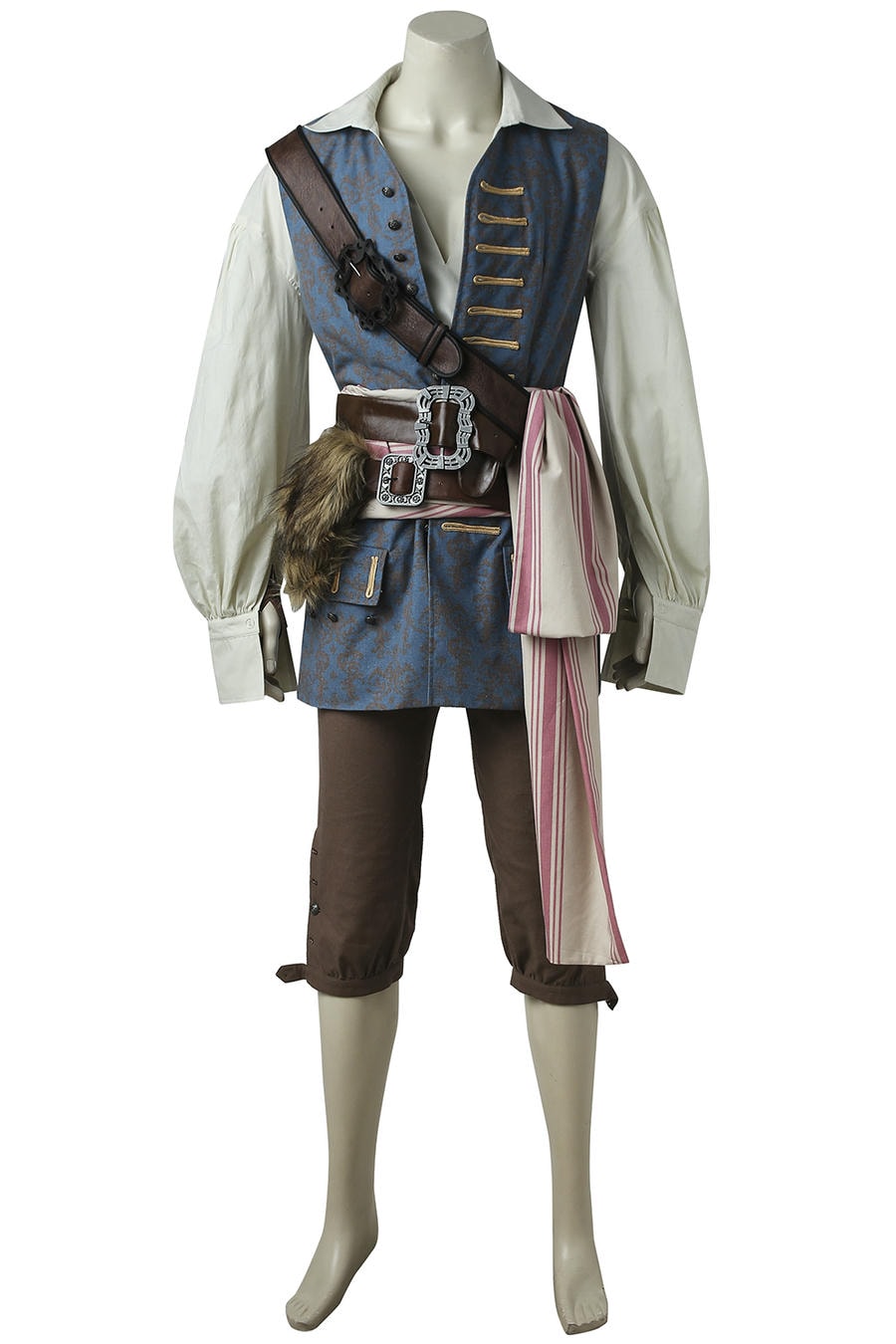 Pirates of the Caribbean 5 Jack Sparrow Cosplay Costume | Pirate Outfit