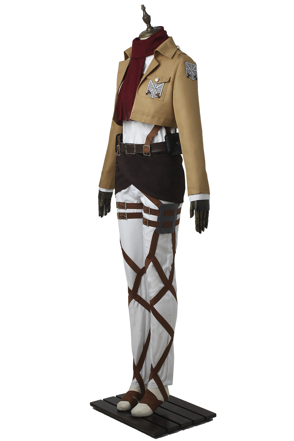 Attack on Titans Mikasa Ackerman Complete Cosplay Costume Outfit